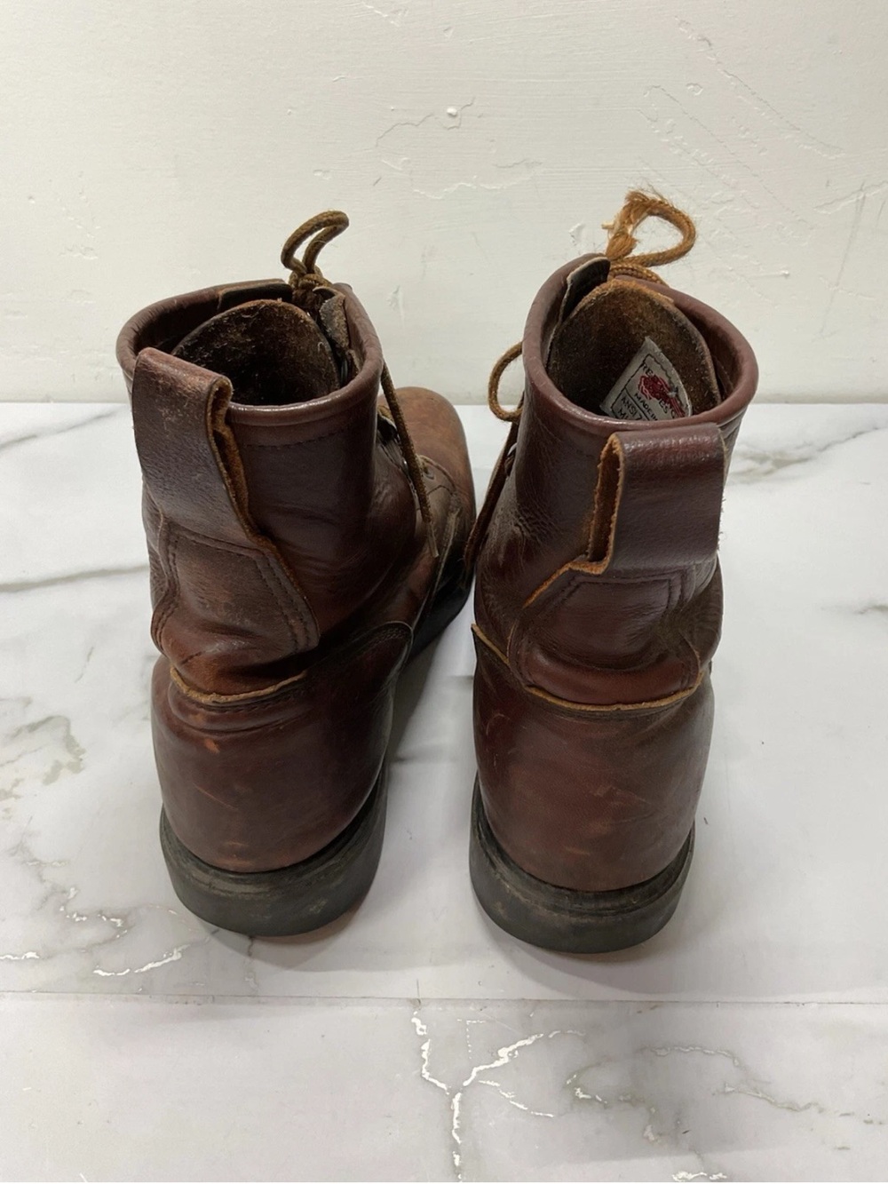 Red Wing ANSI Z41 PT99 M1/75 C/75 Mens Leather Steel Toe Boots Size 10 - Picture 13 of 15
